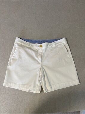 Talbots White Chino Weekend Shorts Size 12P.